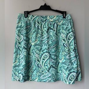 Tail Green Paisley Women’s Golf Skort - Size Large